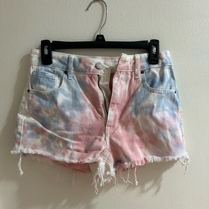 PacSun High Rise Cotton Candy Shorts
